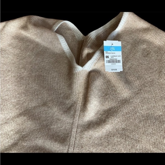 NWT -J McLaughlin one size cashmere shawl ponch wrap - Picture 3 of 10